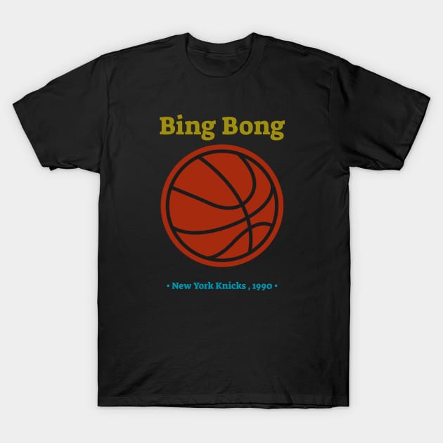 Bing Bong New York Knicks Spoof T-Shirt by serjbondjazz